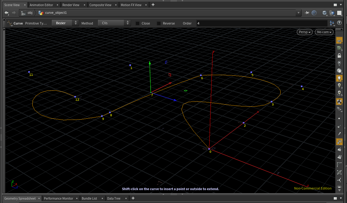 houdini procedural road input curve