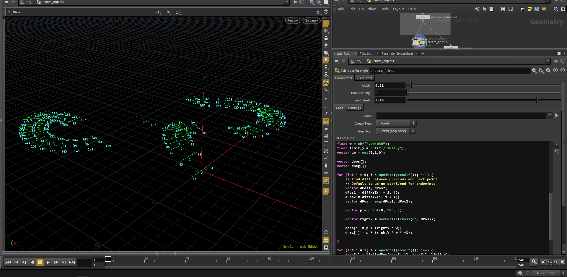 houdini vex ramp